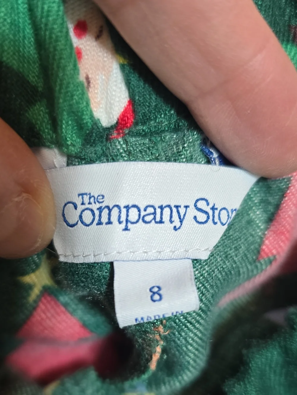 The Company Store Holiday Flannel Pajama Set - Holiday Trees - Unisex Kids 8